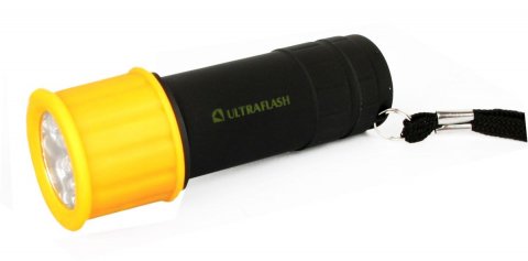 Ручной светодиодный фонарь Ultraflash Active от батареек 98х30 35 лм LED15001-B 10480