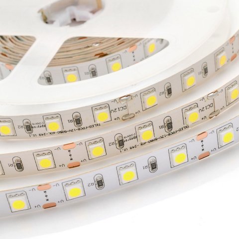 Светодиодная лента OGM 14,4W/m 60LED/m 3528SMD холодный белый 5M SL-14