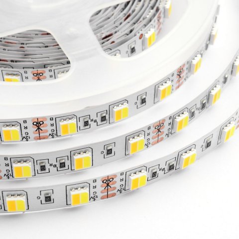 Светодиодная лента Apeyron 14,4W/m 60LED/m 5050SMD теплый белый/холодный белый 2,5M 10-222