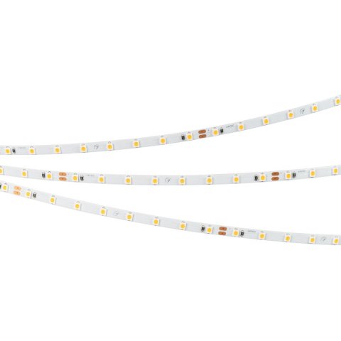 Светодиодная лента Arlight 5W/m 80LED/m 2835SMD теплый белый 5M RT-A80-5mm 24V Warm3000 037794
