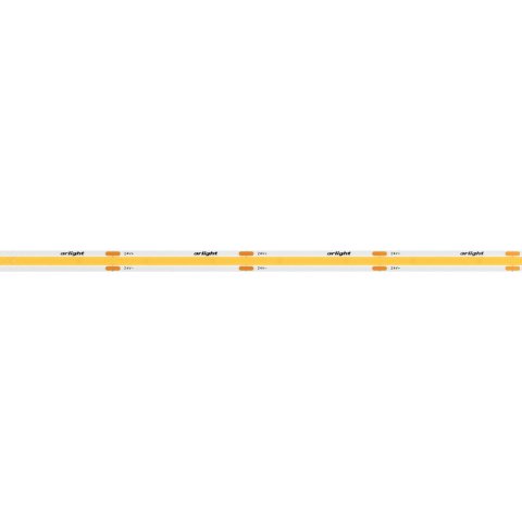 Светодиодная лента Arlight 6W/m 480LED/m CSPSMD теплый белый 4M COB-X480-6mm 24V Warm3000 039054