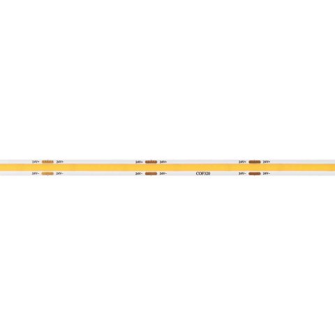 Светодиодная лента Arlight 8W/m 320LED/m CSP теплый белый 5M COB-X320-8mm 24V Warm2700 039023