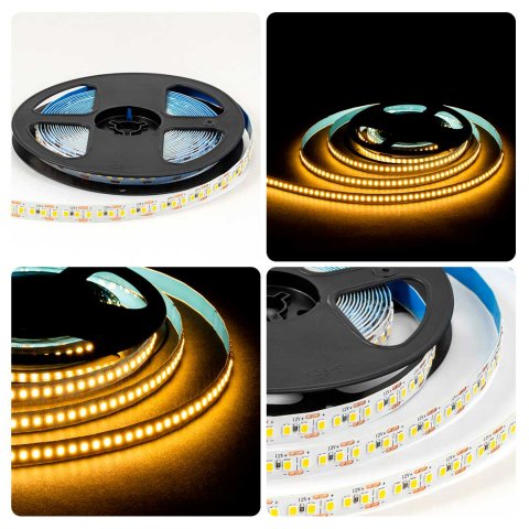 Светодиодная лента OGM 14,4W/m 180LED/m 2835SMD теплый белый 5M LSE-262