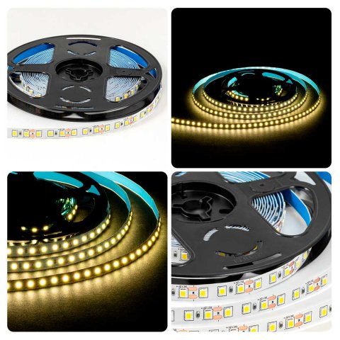Светодиодная лента OGM 9,6W/m 120LED/m 2835SMD дневной белый 5M LSE-257