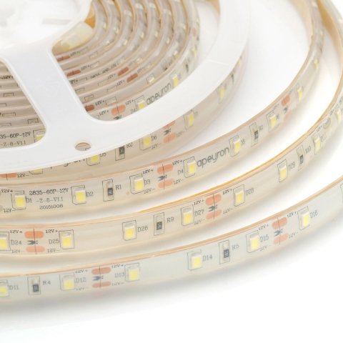 Светодиодная влагозащищенная лента OGM 6W/m 60LED/m 2835SMD холодный белый 50M LSE-096