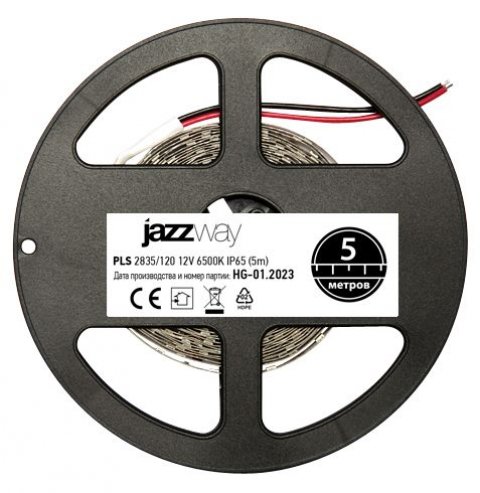 Светодиодная влагозащищенная лента Jazzway 12W/m 120Led/m 2835SMD холодный белый 5M 2859099