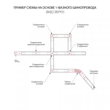 Шинопровод однофазные встраиваемый Elektrostandard Track Rail WH Recessed 85082/00 a057095
