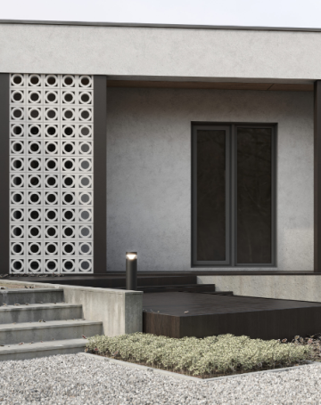 Декоративный бетонный блок OL07 полированный