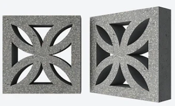 Декоративный бетонный блок OL06 полированный