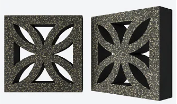 Декоративный бетонный блок OL06 полированный