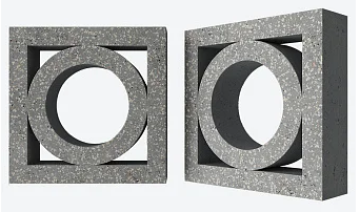 Декоративный бетонный блок OL07 полированный