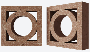 Декоративный бетонный блок OL07 полированный