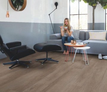 Замковый виниловый пол Quick-Step Pulse Click Plus PUCP40078 Дуб плетеный коричневый