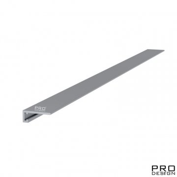 Микроплинтус Mini 7067 Серебро Pro Design 6,15 мм х 15,5 мм х 2700 мм