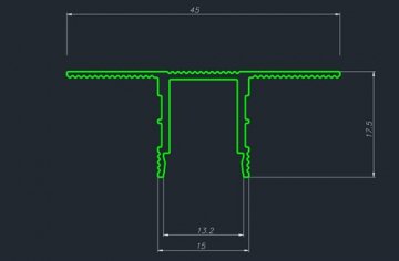 Декоративный стеновой профиль Pro Design 534 Белый