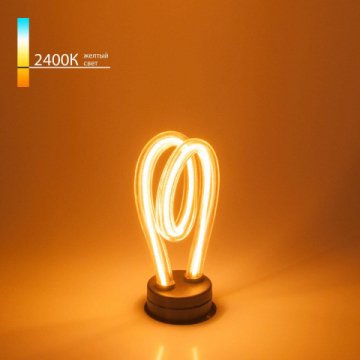 Лампа светодиодная филаментная Elektrostandard E27 4W 2400K прозрачная a043994