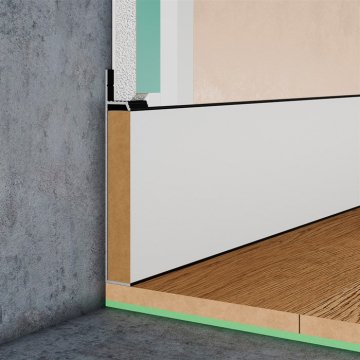 Плинтус скрытого монтажа Pro Design Universal 235 (Черный Анодированный)