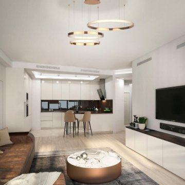 Подвесной светодиодный светильник Eurosvet Smart Posh 90275/3 медный