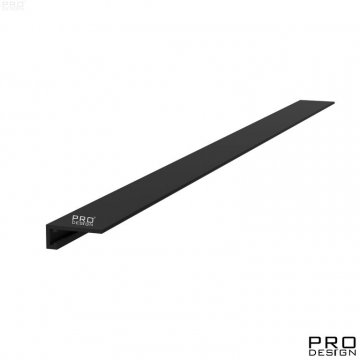 Микроплинтус Mini 7067 Черный RAL 9005 Pro Design 6,15 мм х 15,5 мм х 2700 мм