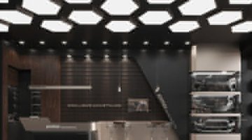 Потолочный светодиодный светильник Siled Hexago 7372435