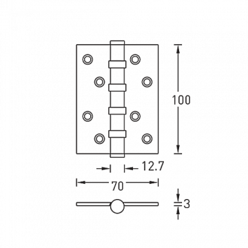 A010-C 100X70X3-4BB-132