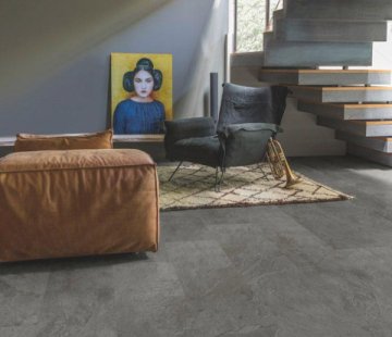 Замковый виниловый пол Quick-Step Ambient Click AMCL40034 Сланец серый