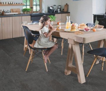 Замковый виниловый пол Quick-Step Ambient Click Plus AMCP40035 Сланец чёрный