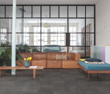 Замковый виниловый пол Quick-Step Ambient Click Plus AMCP40035 Сланец чёрный
