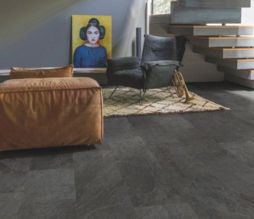 Замковый виниловый пол Quick-Step Ambient Click Plus AMCP40035 Сланец чёрный