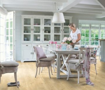 Замковый виниловый пол Quick-Step Alpha Vinyl Small Planks AVSP40018 Бежевый дуб