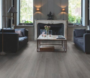Замковый виниловый пол Quick-Step Balance Click BACL40060 Дуб шёлковый тёмно-серый