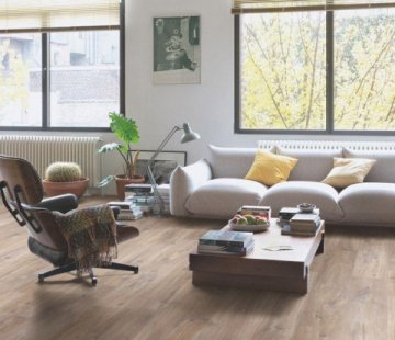 Клеевой виниловый пол Quick-Step Balance Glue Plus BAGP40127 Дуб Каньон коричневый