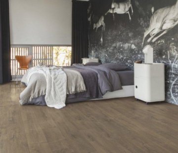 Замковый виниловый пол Quick-Step Balance Click BACL40160 Дуб бархатный коричневый