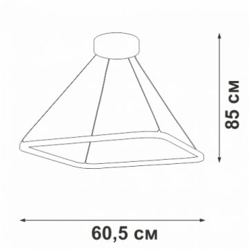 Подвесной светодиодный светильник Vitaluce V04660-03/1S