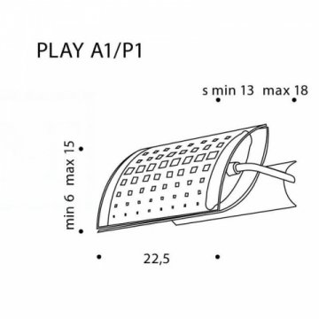 Бра De Majo Play A1 P1