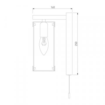 Бра Eurosvet Aragon 60126/1 черный