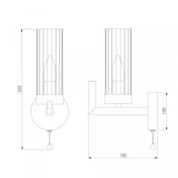 Бра Eurosvet Arganie 60133/1 латунь