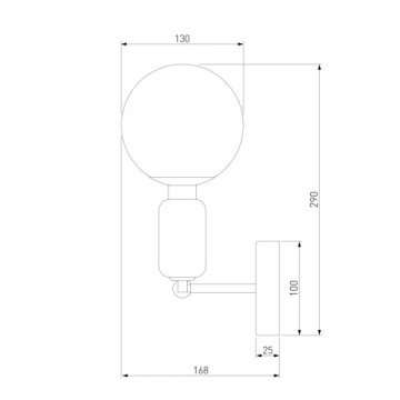 Бра Eurosvet Bubble 50251/1 черный
