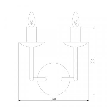 Бра Eurosvet Cariso 60150/2 хром