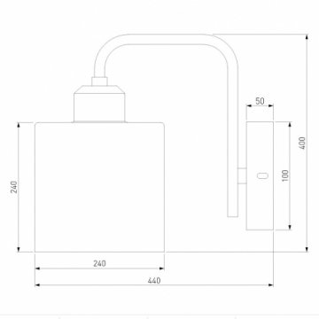 Бра Eurosvet Оптима Essence 30176/1 хром