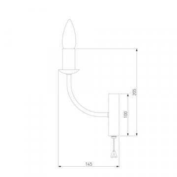 Бра Eurosvet Santi 60139/1 хром