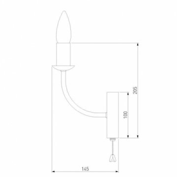 Бра Eurosvet Santi 60139/1 хром