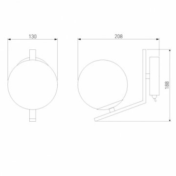 Бра Eurosvet Shape 70131/1 хром