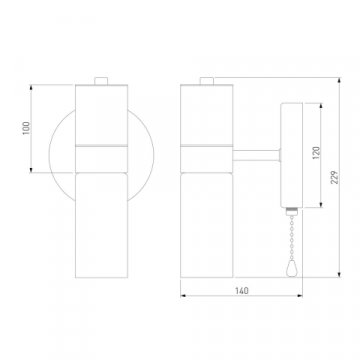 Бра Eurosvet Tesoro 70125/1 черный