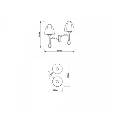 Бра Vele Luce Oro VL5654W12