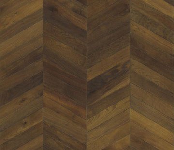 Французская елка Kahrs Chevron Дуб Шеврон темно-коричневый 60°