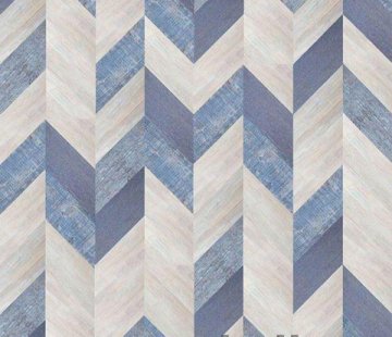 Замковое напольное пробковое покрытие Corkstyle Chevron Blue