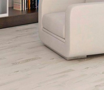 Клеевое напольное пробковое покрытие Corkstyle Wood Esche Weiss