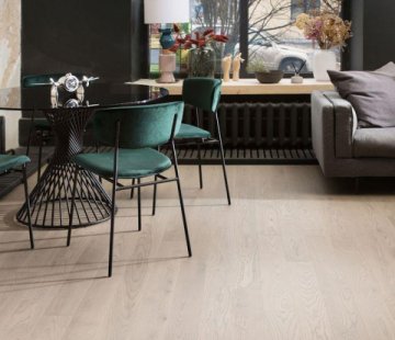 Инженерная доска Coswick Brushed & Oiled 1263-7584 Ясень Серое Облако