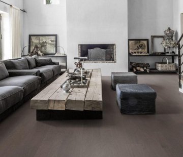 Двухполосная паркетная доска Kahrs Life Faded Black (193×1225 мм)